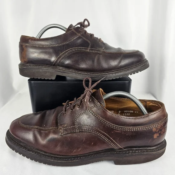Vintage Allen Edmonds Wilbert Brown Leather Lace-Up Mens Dress Shoes Size 10D Allen Edmonds Men main image 3